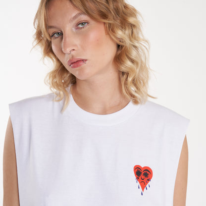 Musculosa Vulk Tears Muscle White
