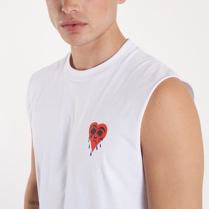 Musculosa Vulk Tears Muscle White
