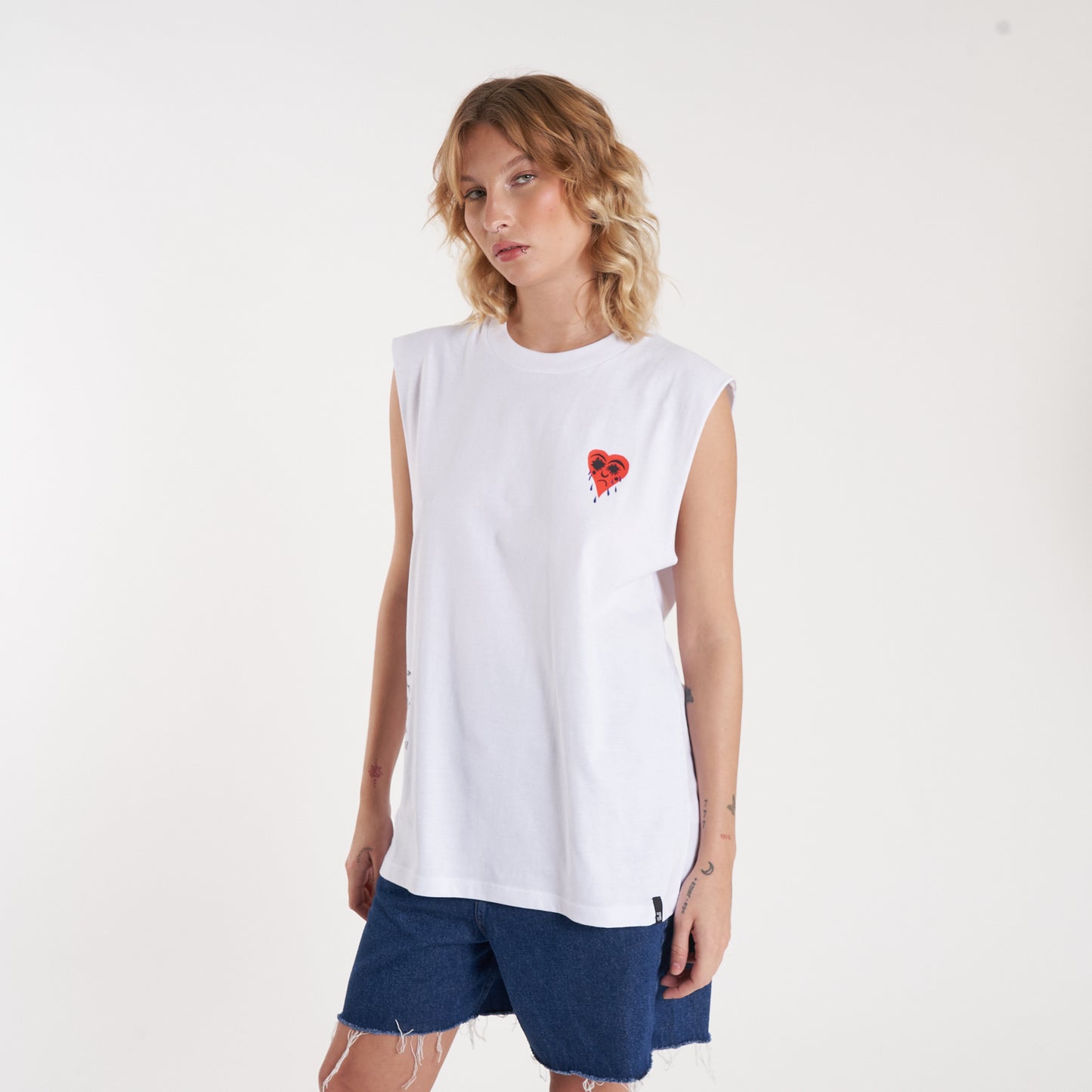 Musculosa Vulk Tears Muscle White