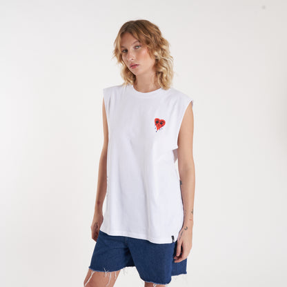 Musculosa Vulk Tears Muscle White