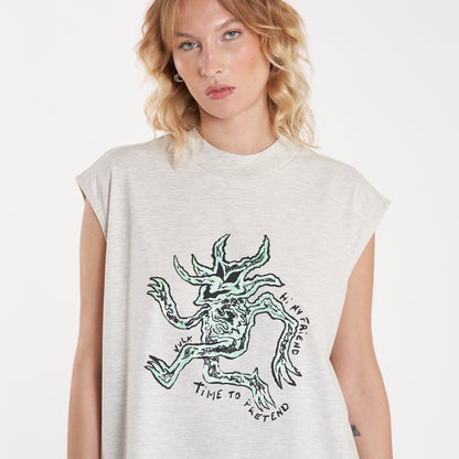 Musculosa Vulk Trip Muscle Cream Grey