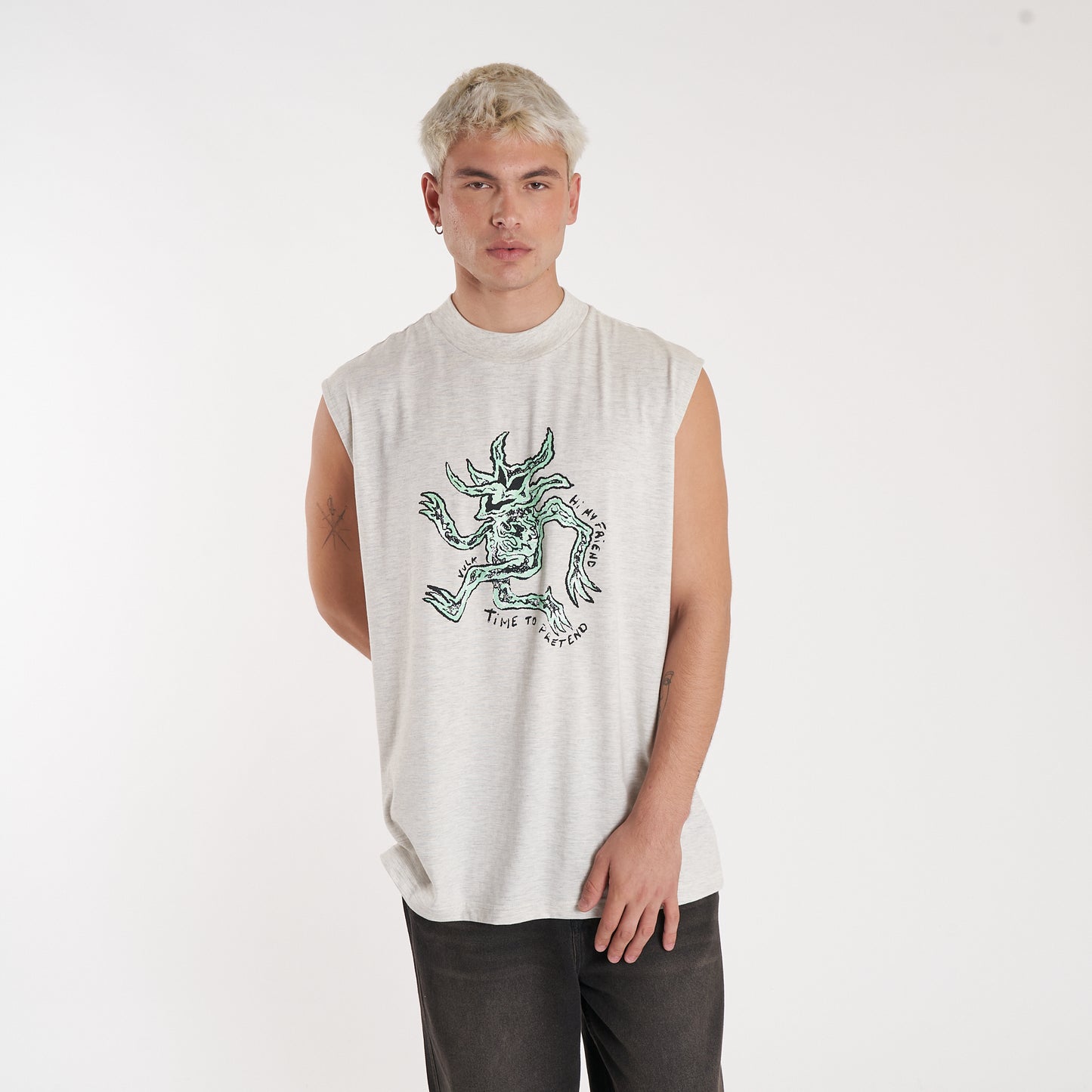 Musculosa Vulk Trip Muscle Cream Grey