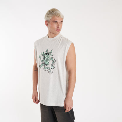 Musculosa Vulk Trip Muscle Cream Grey