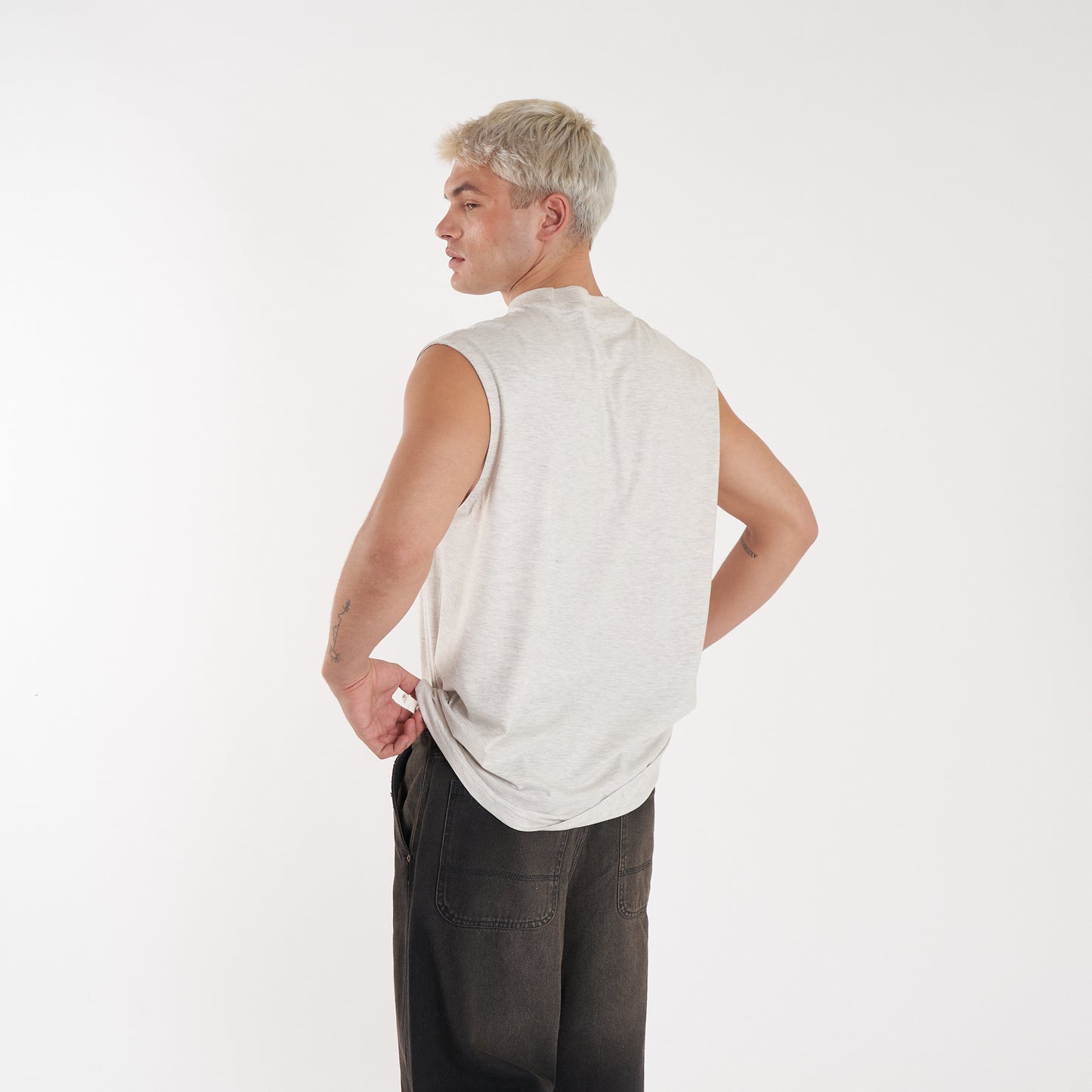Musculosa Vulk Trip Muscle Cream Grey