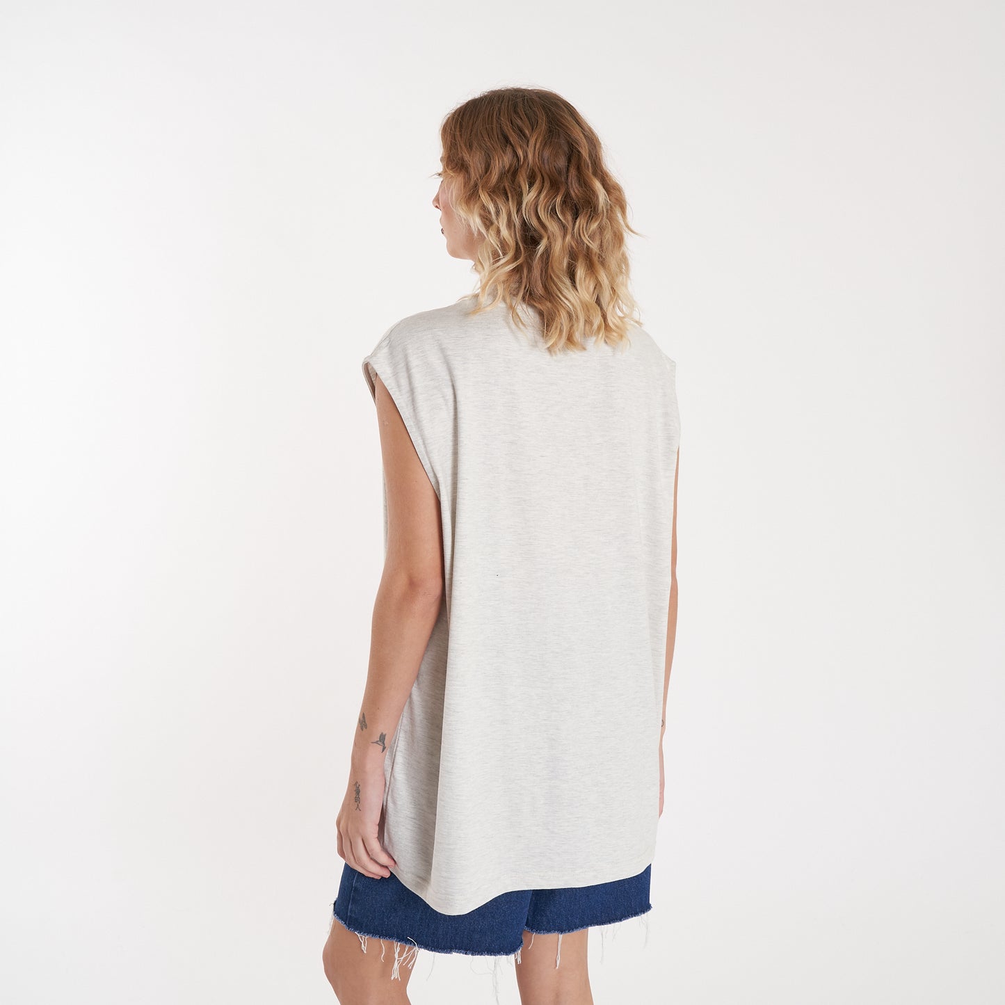 Musculosa Vulk Trip Muscle Cream Grey