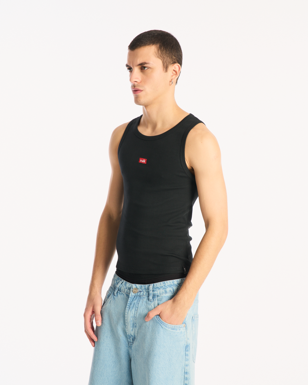 Musculosa Vulk Alexa Tank Black