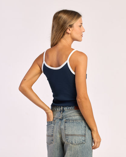 Musculosa Rusty Core Skimmer Tank Ld Navy