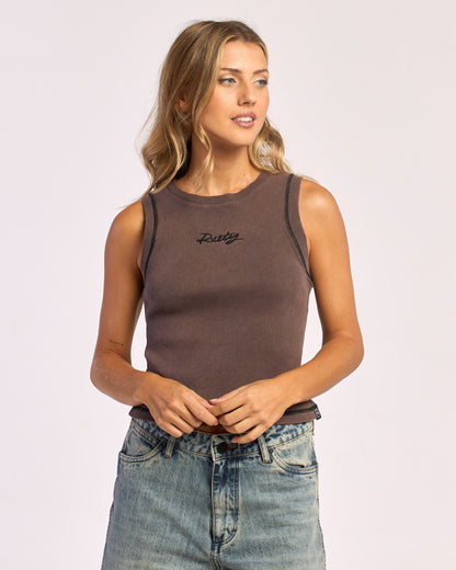 Musculosa Rusty New Age Process Tank Ld Vintage Black