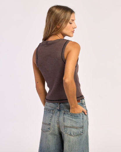 Musculosa Rusty New Age Process Tank Ld Vintage Black