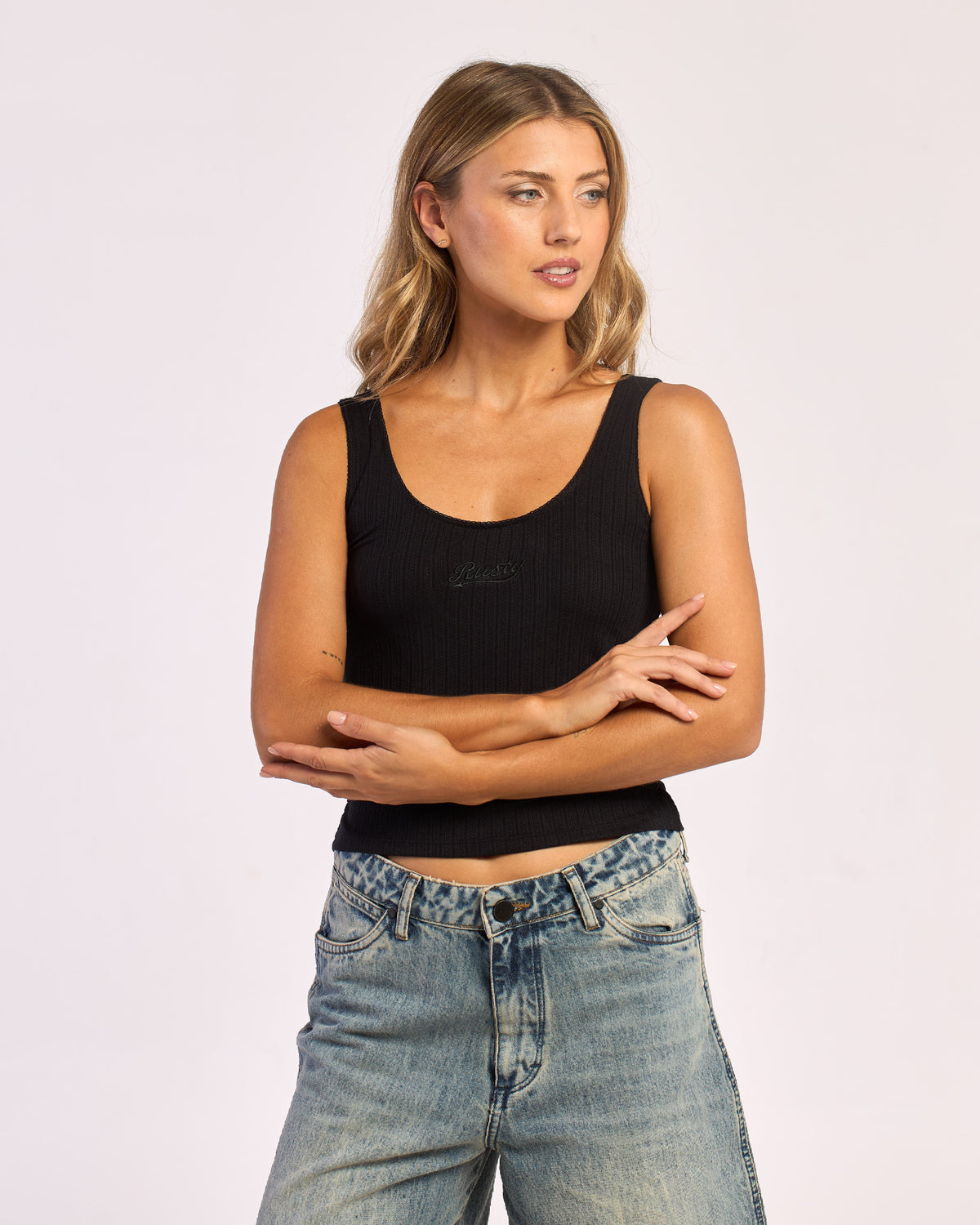 Musculosa Rusty Cassian Tank Ld 2.0 Ld Black