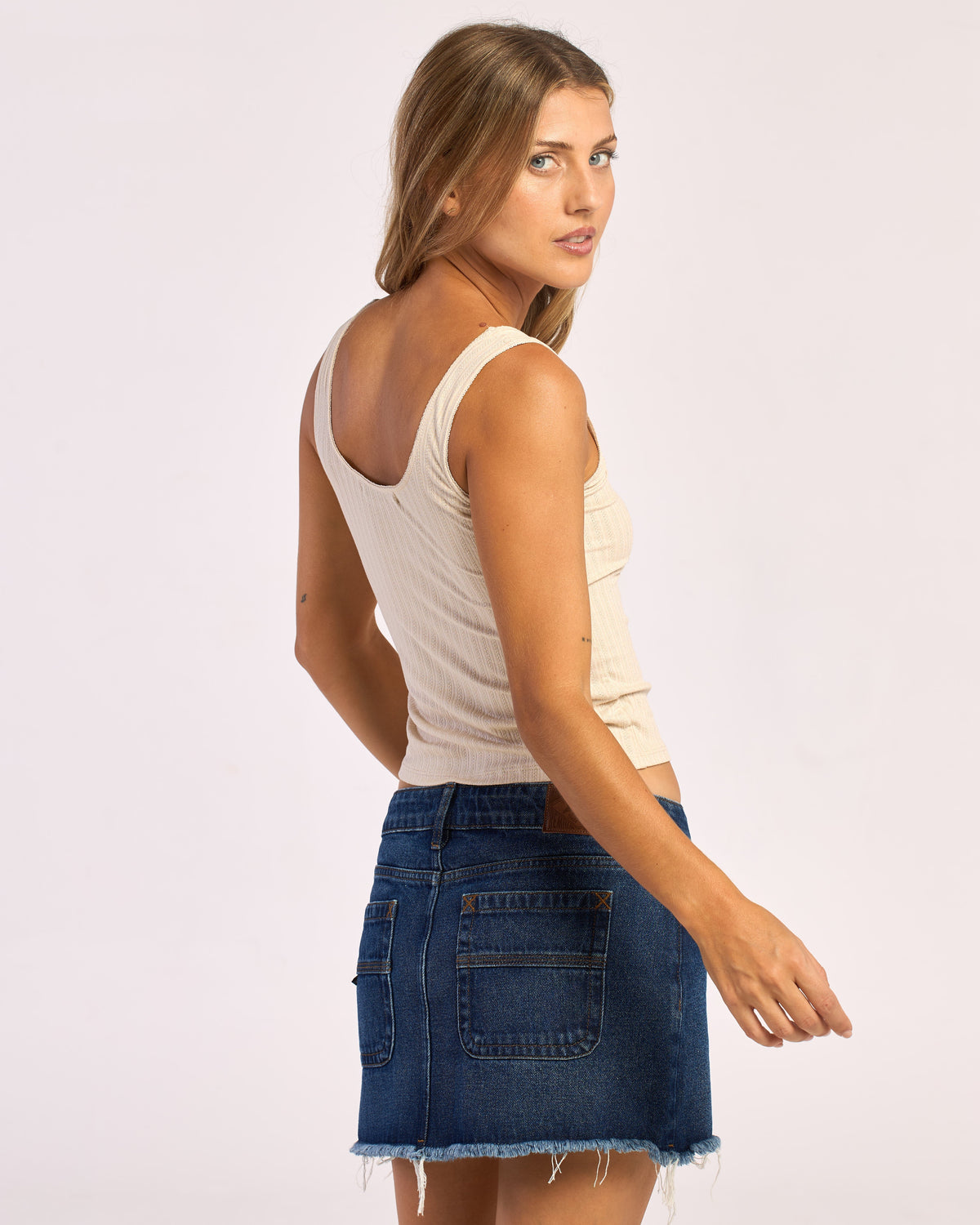Musculosa Rusty Cassian Tank Ld 2.0 Ld Ecru