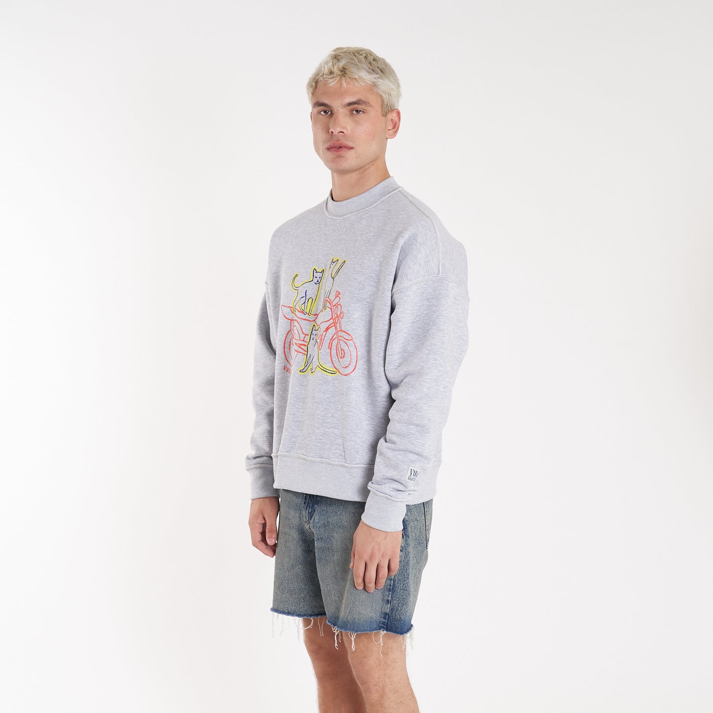 Buzo Vulk Alley Crew Grey