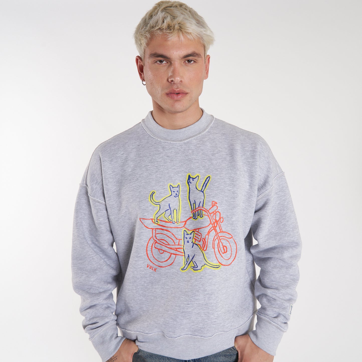 Buzo Vulk Alley Crew Grey