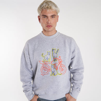 Buzo Vulk Alley Crew Grey