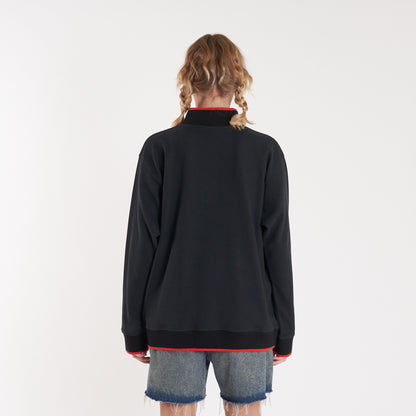 Buzo Vulk Vacation Half Zip Black