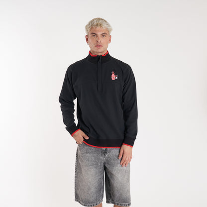 Buzo Vulk Vacation Half Zip Black