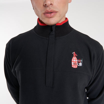 Buzo Vulk Vacation Half Zip Black