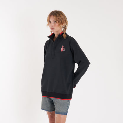 Buzo Vulk Vacation Half Zip Black