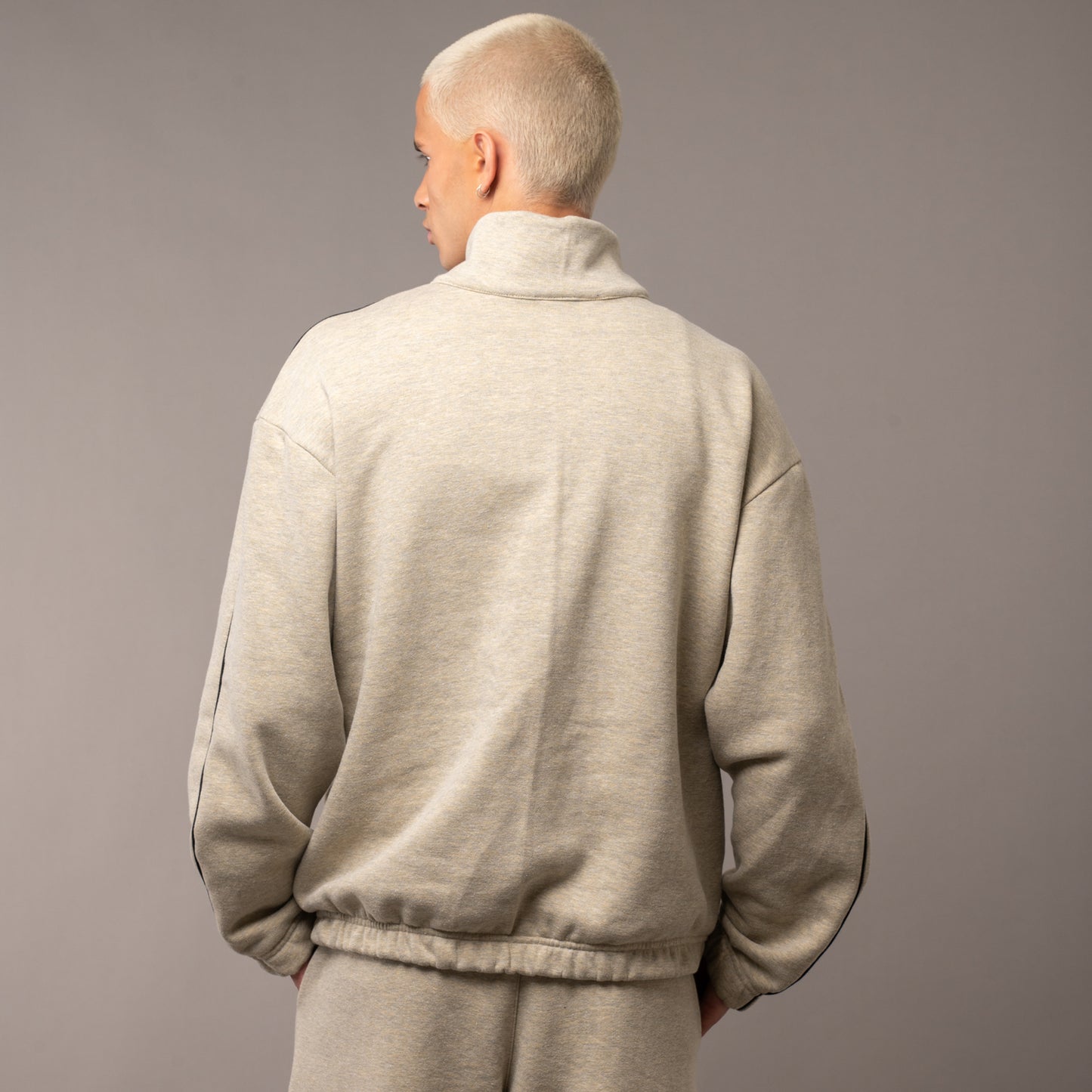 Buzo Vulk Jasper Half Zip Grey