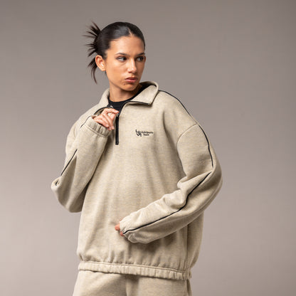 Buzo Vulk Jasper Half Zip Grey