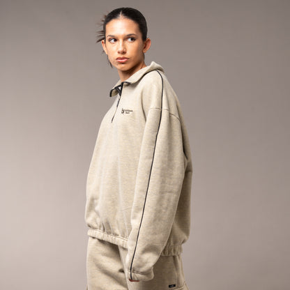 Buzo Vulk Jasper Half Zip Grey