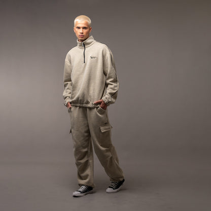 Buzo Vulk Jasper Half Zip Grey