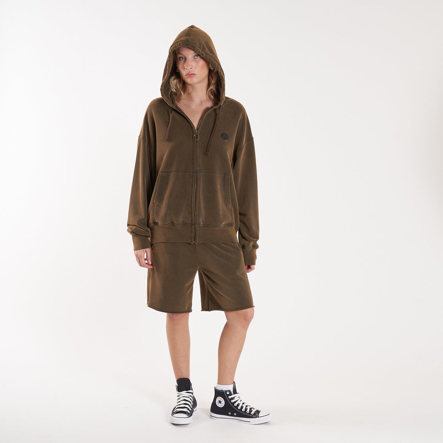Campera Canguro Vulk Mark Ziphood Oxyd Brown