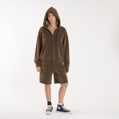 Campera Canguro Vulk Mark Ziphood Oxyd Brown