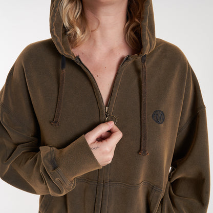 Campera Canguro Vulk Mark Ziphood Oxyd Brown