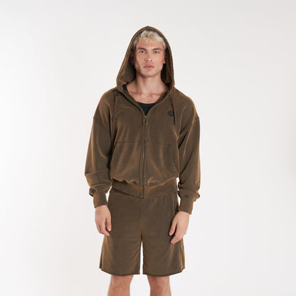 Campera Canguro Vulk Mark Ziphood Oxyd Brown