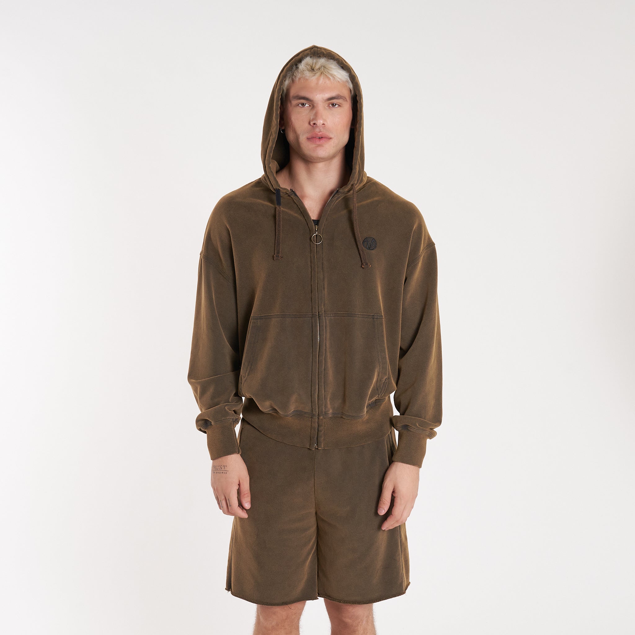 Campera Canguro Vulk Mark Ziphood Oxyd Brown