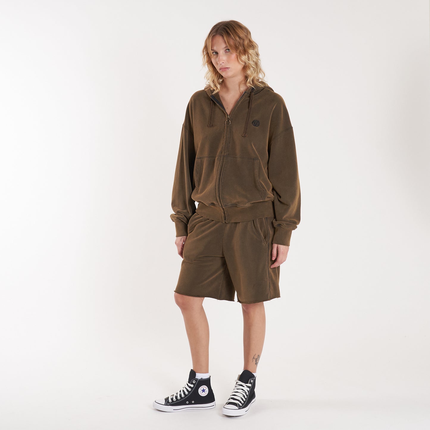 Campera Canguro Vulk Mark Ziphood Oxyd Brown