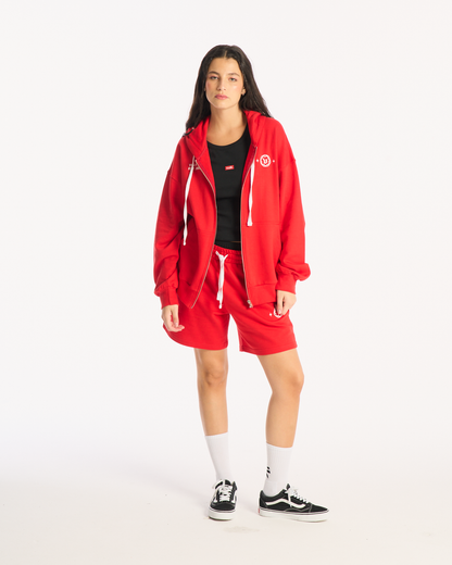 Campera Canguro Vulk Mitch Zip Hood Red