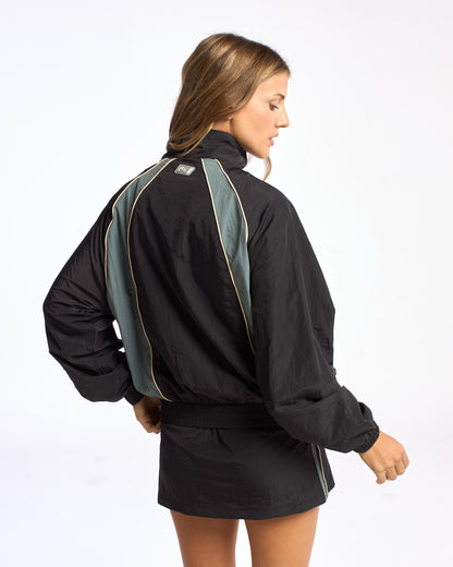 Rusty Olympia Zip Through Jacket Ld Black