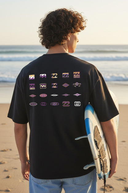 Remera Mc Billabong Timeline Og Tee Negro
