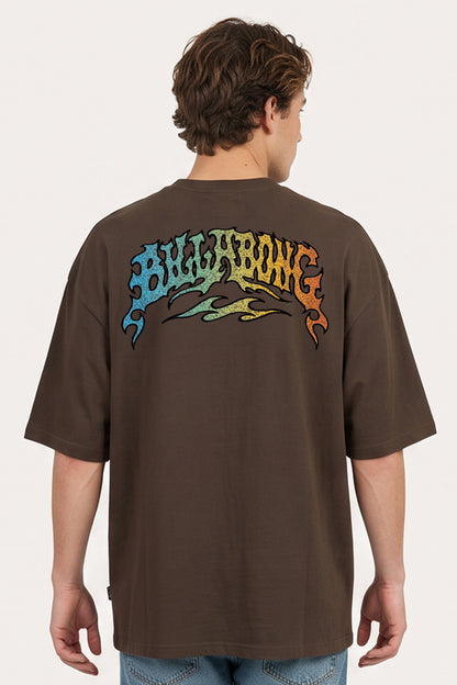 Remera Mc Billabong Flame Og Tee Marron