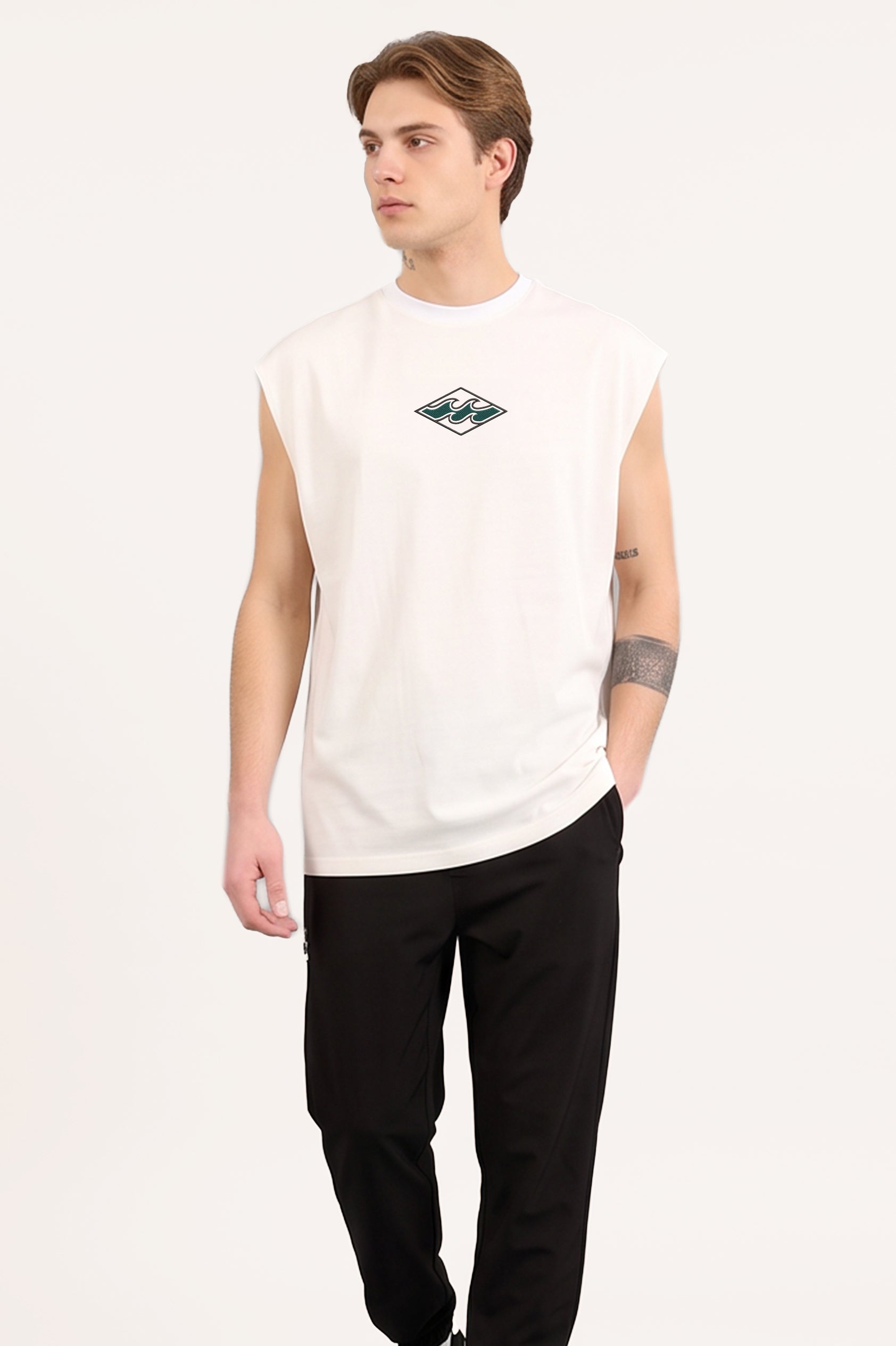 Musculosa Billabong Diamond Wave Over Muscle Blanco