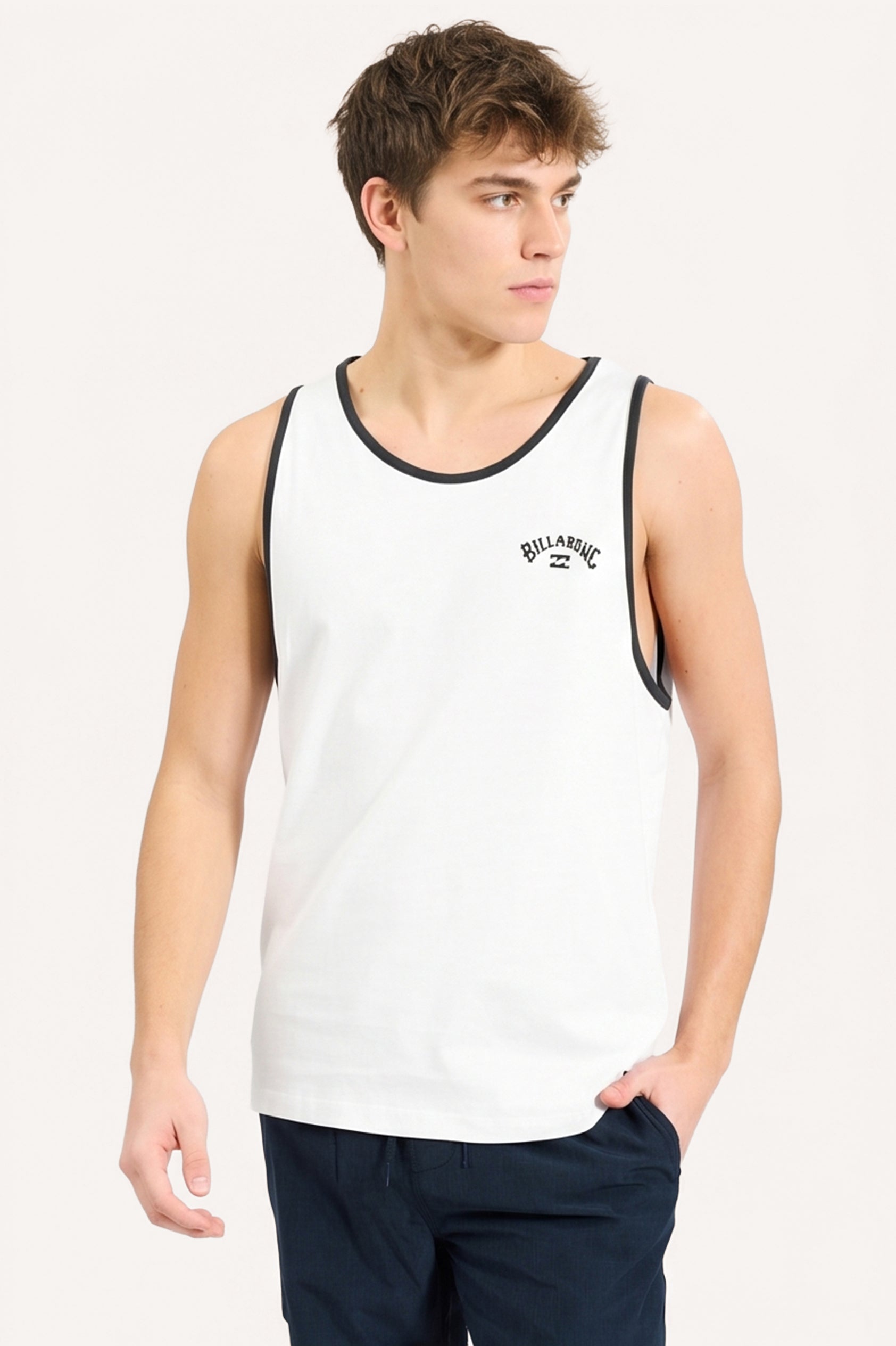 Musculosa Billabong Arch Collar Wave Singlet Blanco