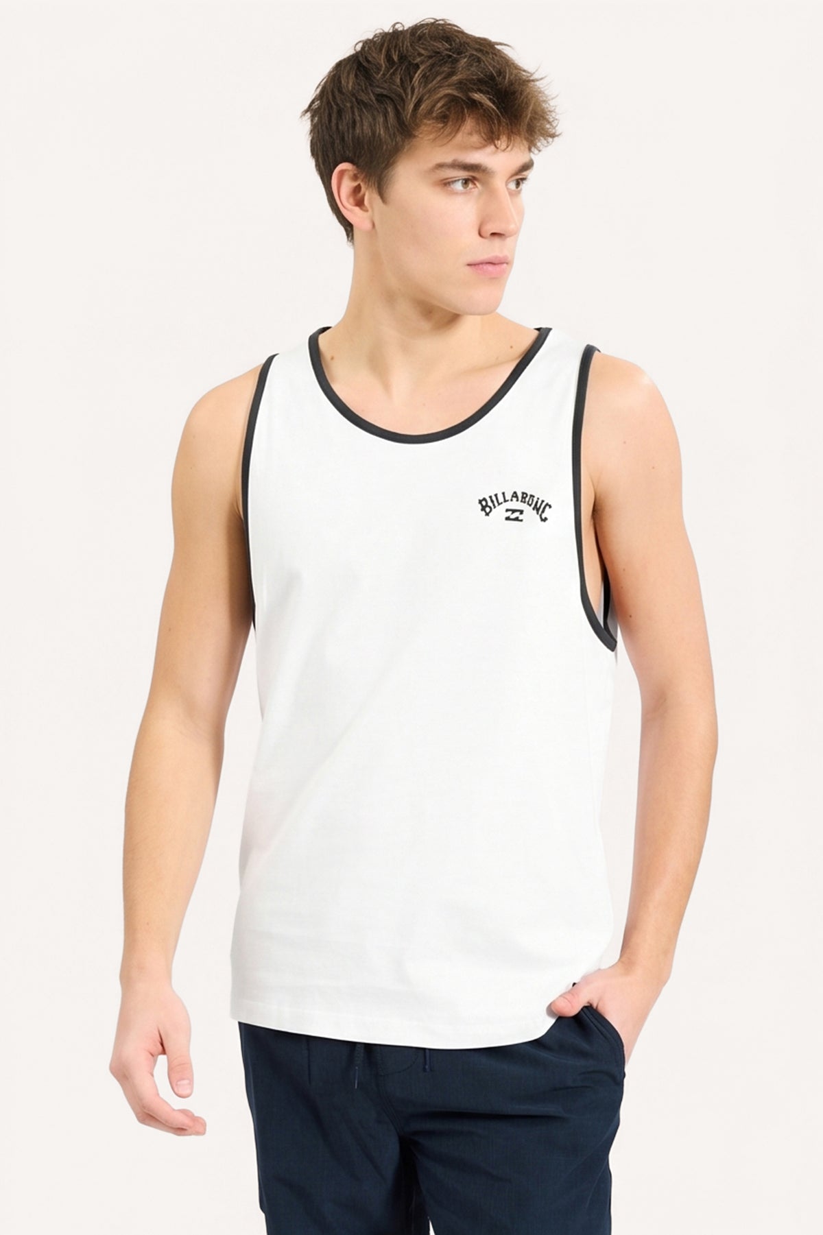 Musculosa Billabong Arch Collar Wave Singlet Blanco