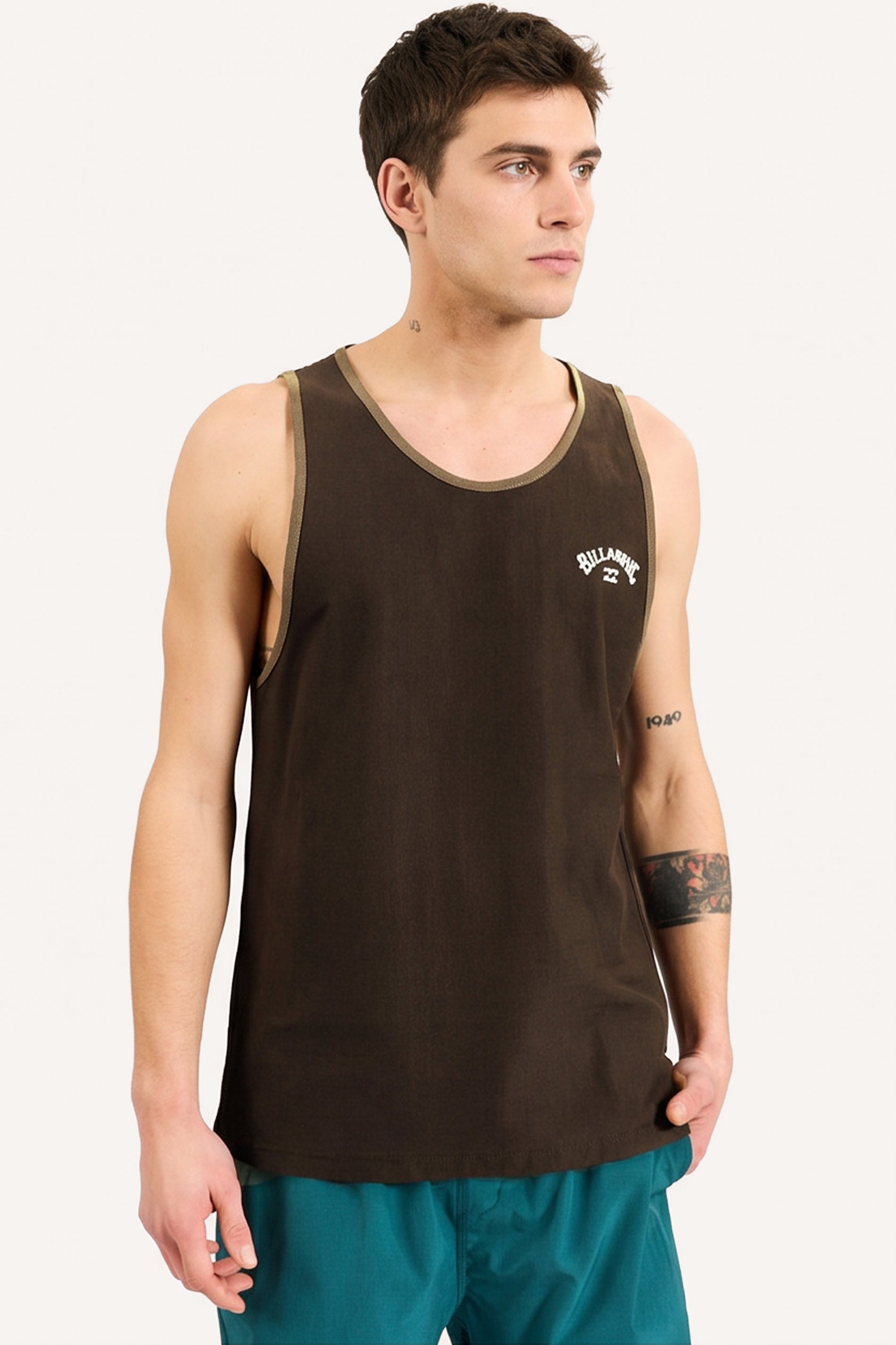 Musculosa Billabong Arch Collar Wave Singlet Marron
