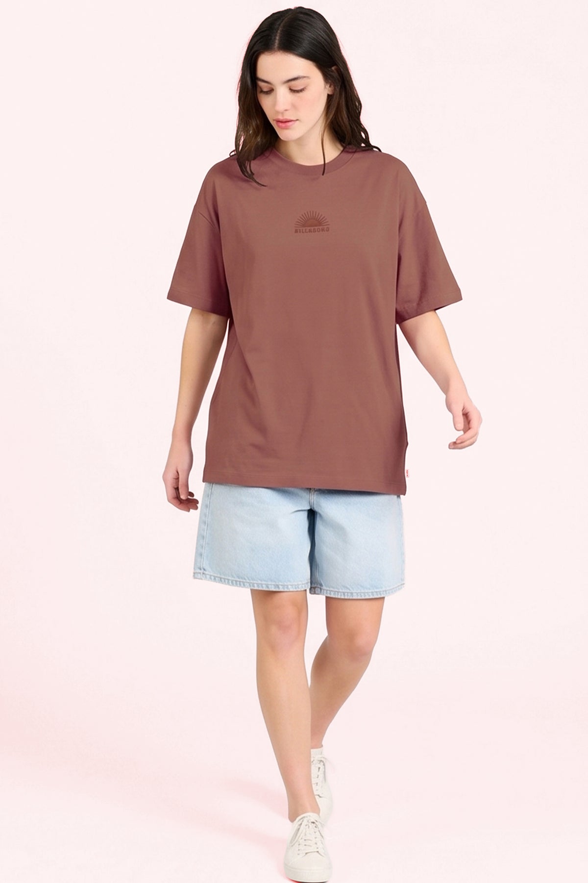 Remera Mc Billabong Ray Over Tee Bordo