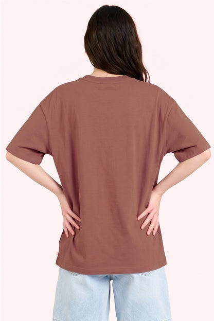 Remera Mc Billabong Ray Over Tee Bordo