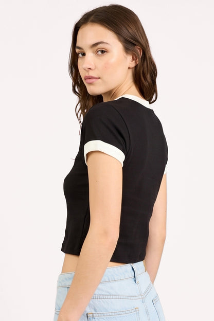 Remera Mc Billabong Sand Drifter Baby Tee Negro