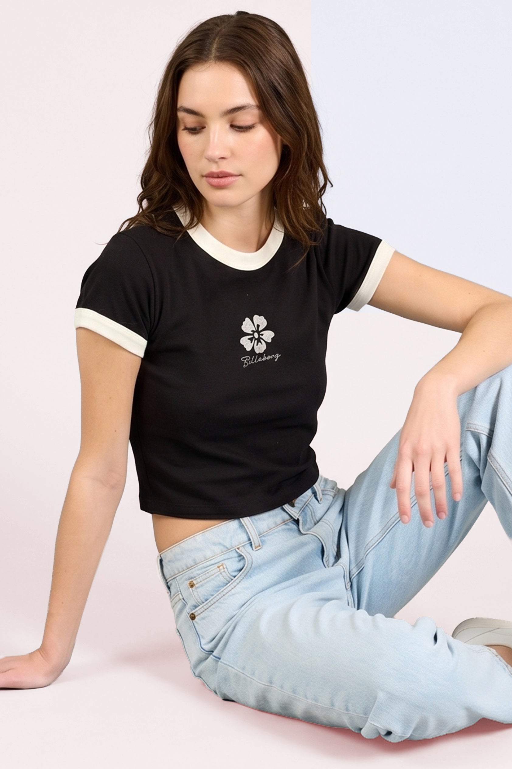 Remera Mc Billabong Sand Drifter Baby Tee Negro