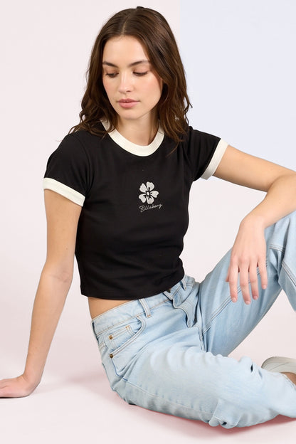Remera Mc Billabong Sand Drifter Baby Tee Negro