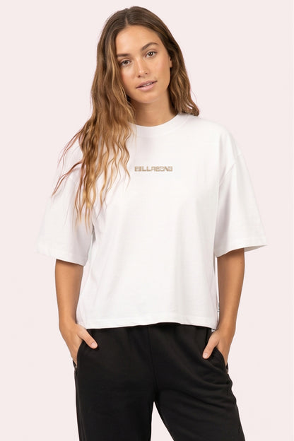 Remera Mc Billabong Vacation Boxy Tee Blanco