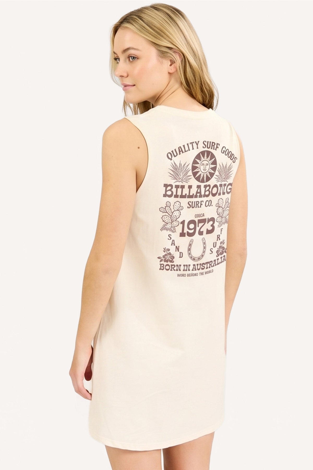 Vestido Billabong Sun Echoes Dress Crudo