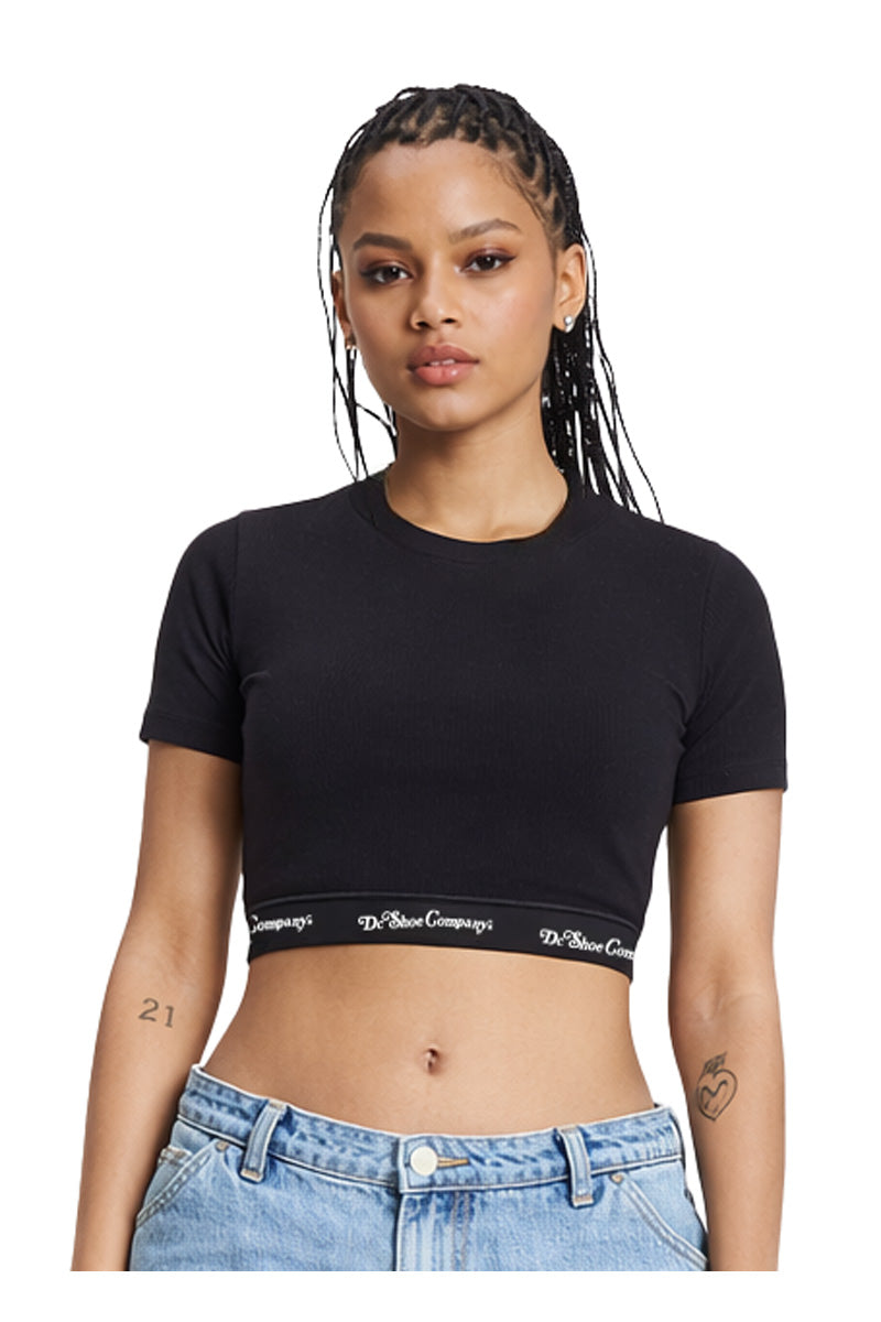 Rem Mc Star Crop Ss Wmn (Neg) Dc Negro