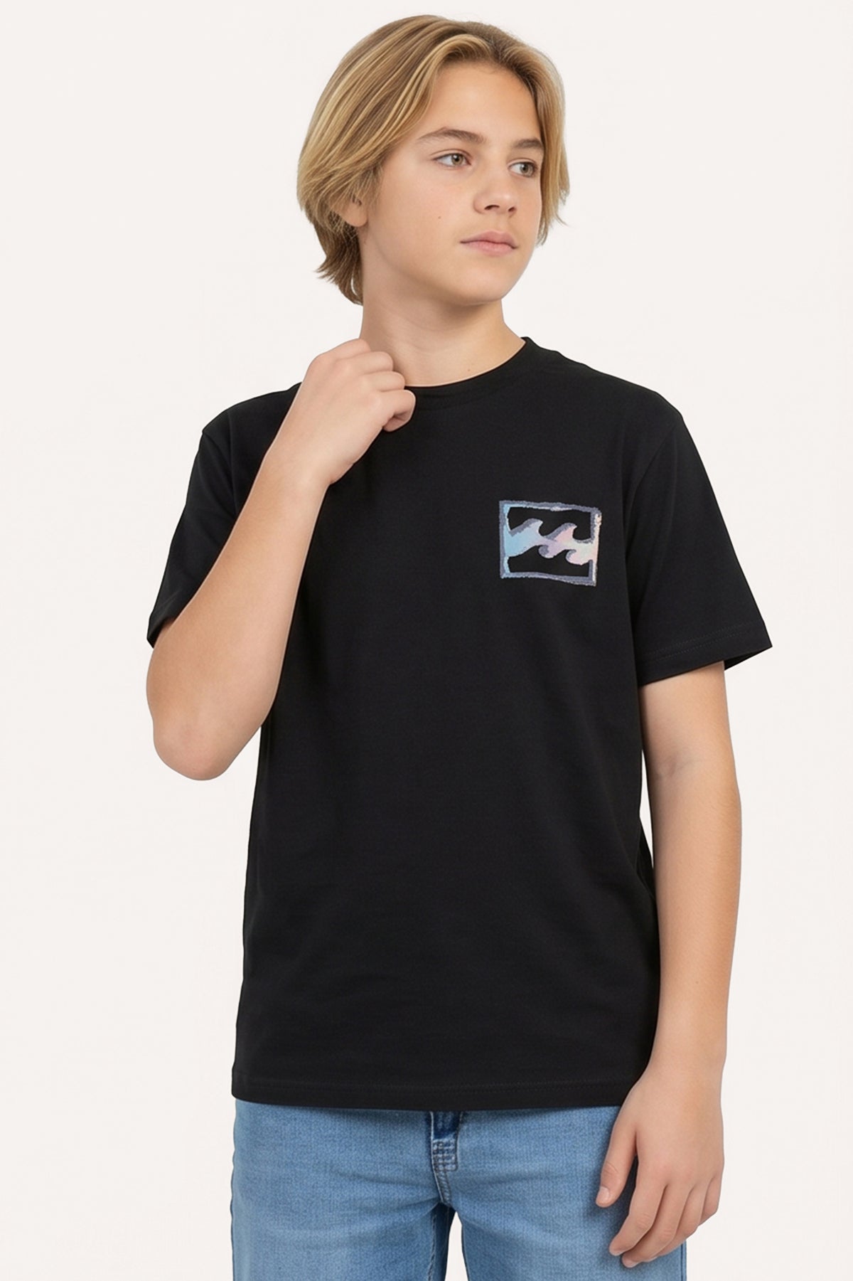 Remera Mc Billabong New Crayon Wave Over Tee Boys Negro