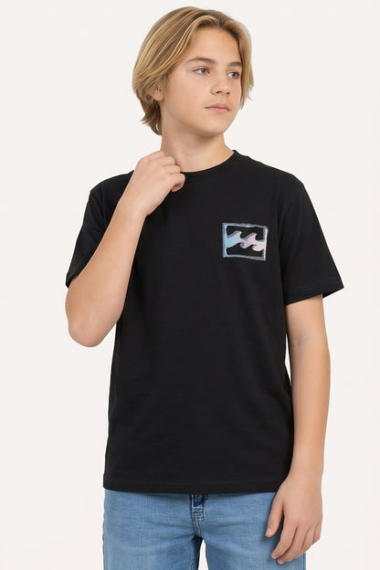 Remera Mc Billabong New Crayon Wave Over Tee Boys Negro